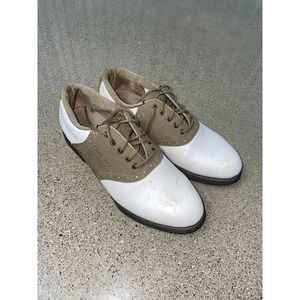 Footjoy Greenjoy 48802 Size 7.5 M Saddle Golf Shoes